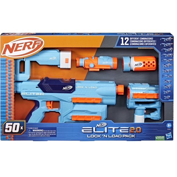 Nerf Elite 2.0 Lock N Load Pack, Blaster, 50 elite darts - Picture 1 of 5
